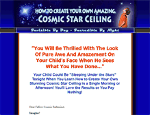 Tablet Screenshot of cosmicstarceiling.com